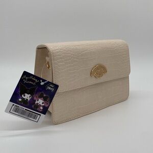 Sanrio My Melody White Long Strap Crocodile Style Mini Shoulder Bag Purse